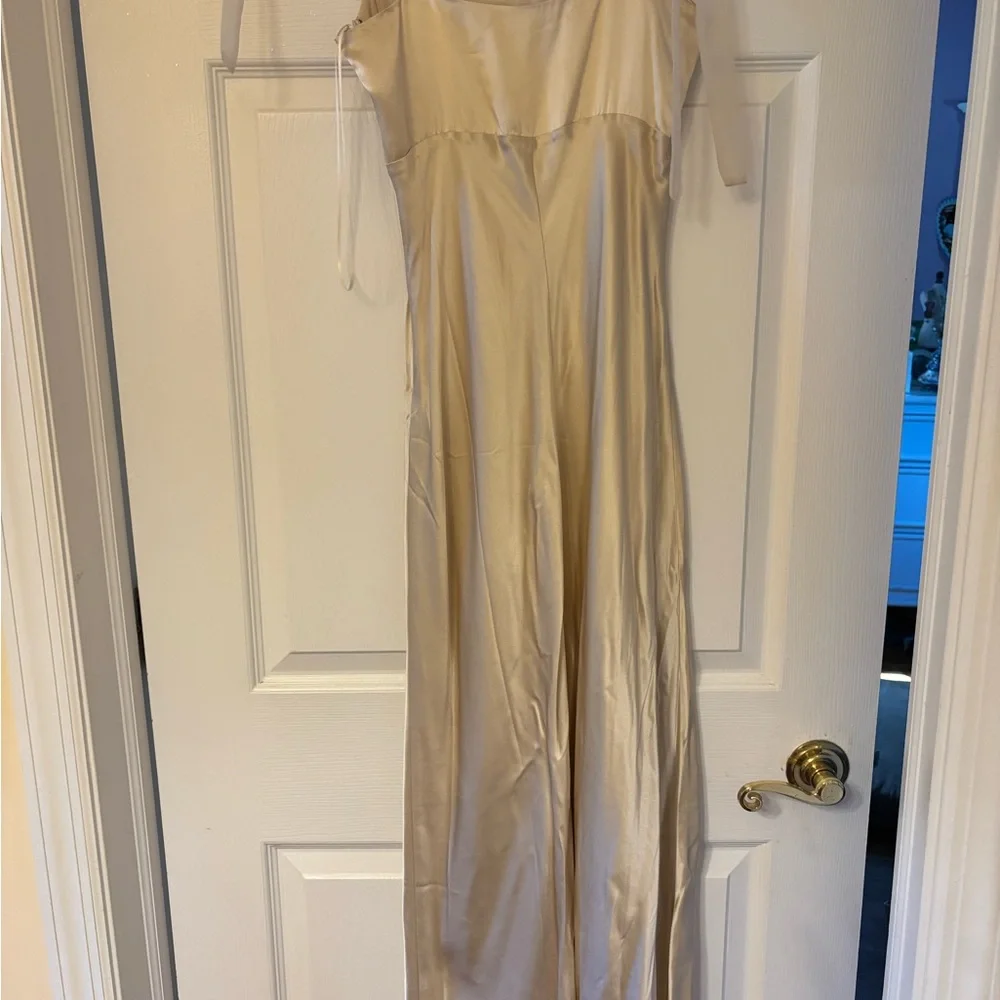 Reformation Alene Silk Ivory Midi Dress - Picture 9 of 11
